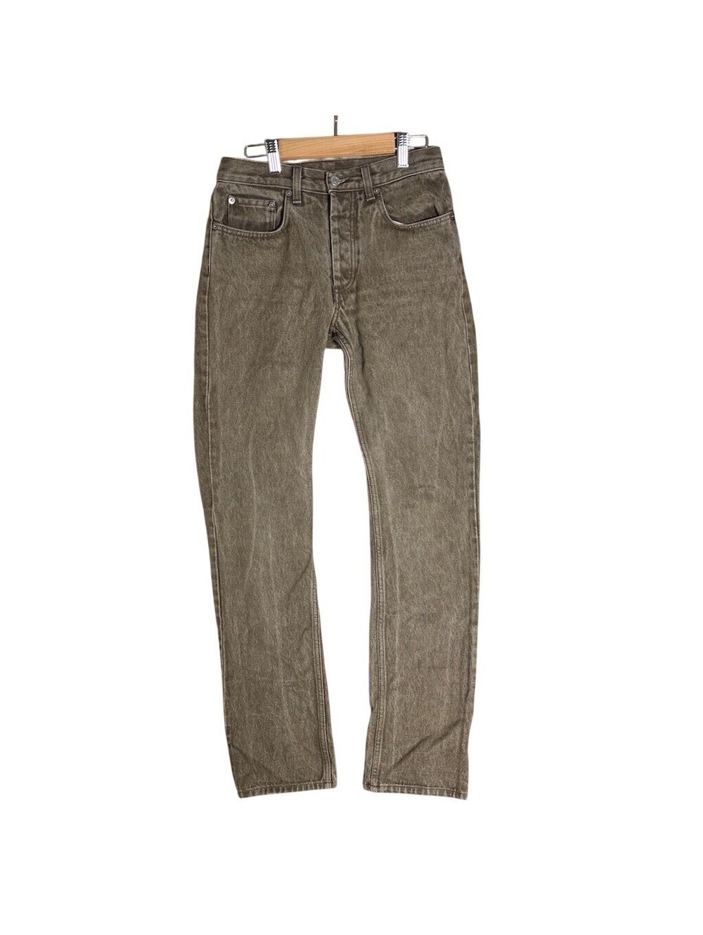 Vintage 1999 Helmut Lang Men’s size 26 light brown Classic Denim distressed RARE